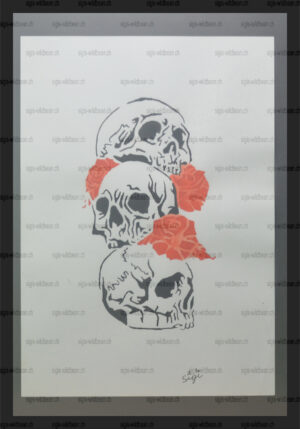 Skulls n'red Roses